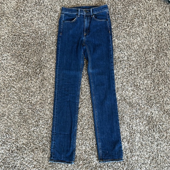 rag & bone high-rise slim leg cigarette jean, dark - Picture 5 of 8